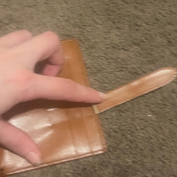 Lancel Mens/Unisex Brown Leather Card Holder/Compact Wallet Bifold - Picture 8 of 9